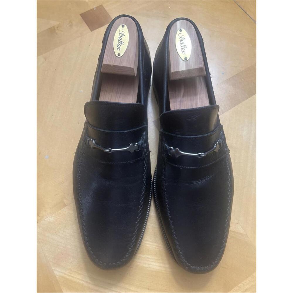 Bruno Magli Pittore Mens Black Loafers & Slip Ons Penny  Shoes 11 Pre Owned